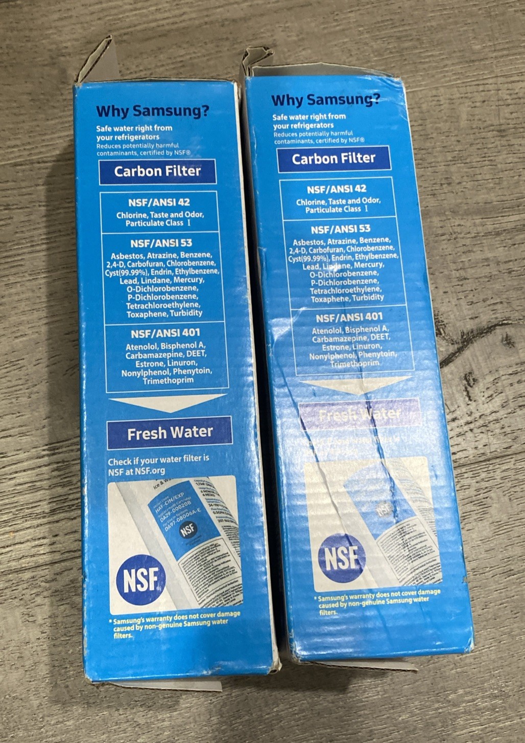 New, 2pc, Samsung Genuine HAF-CIN/EXP DA29-00020B Refrigerator Water Filters OEM