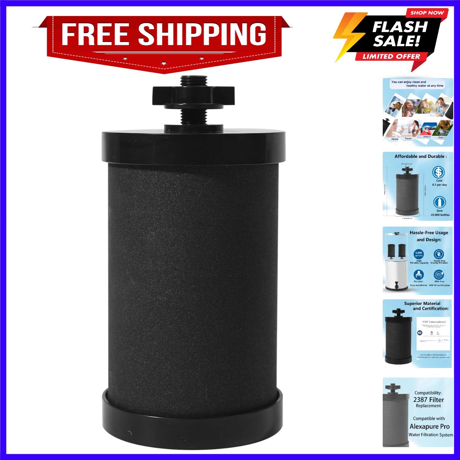2387 Pro Filter Replacement for Alexapure Water Filter Replacement,Compatible…
