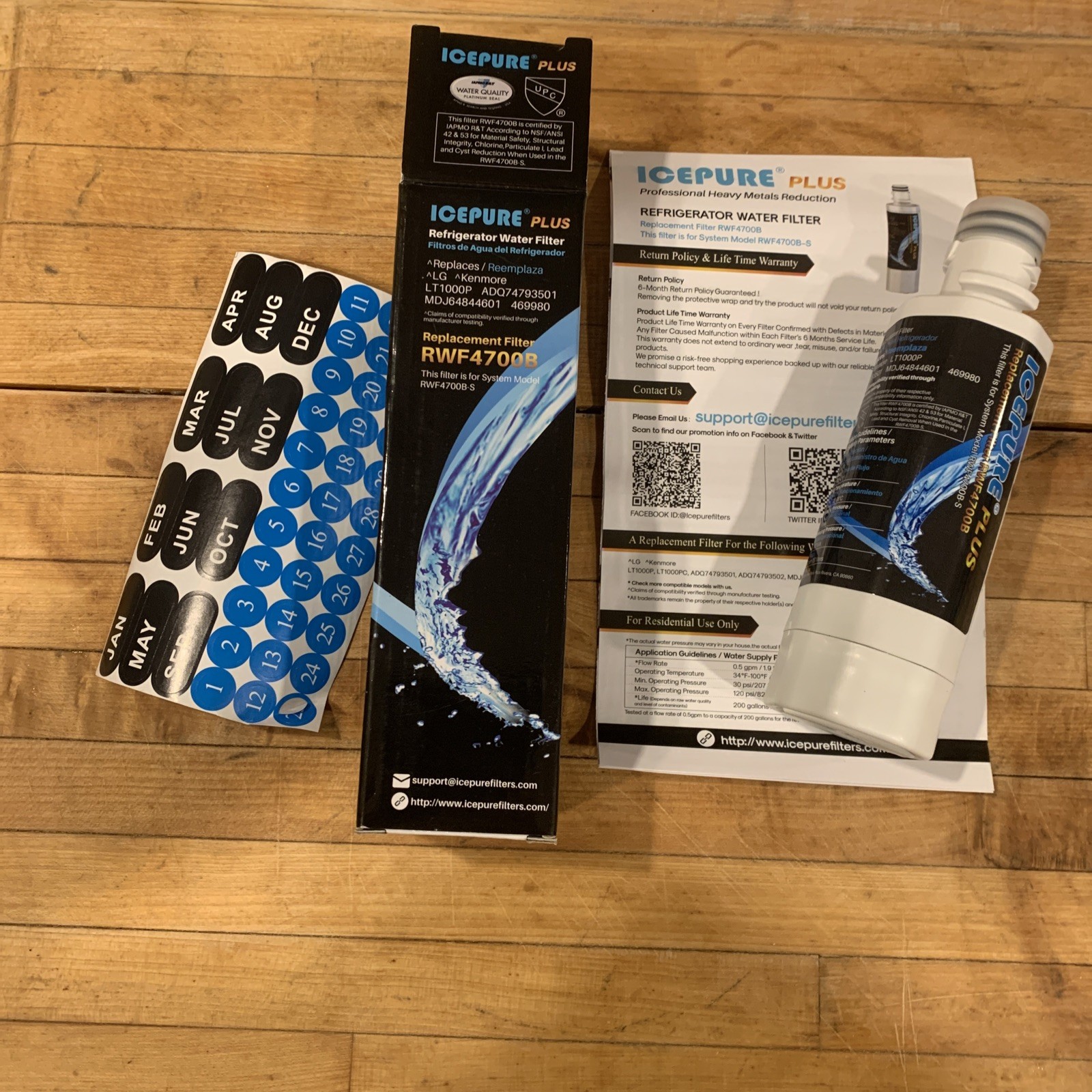 Icepure RWF4700B-S Refrigerator Water Filter Lot of 2 New in Box – ice machine