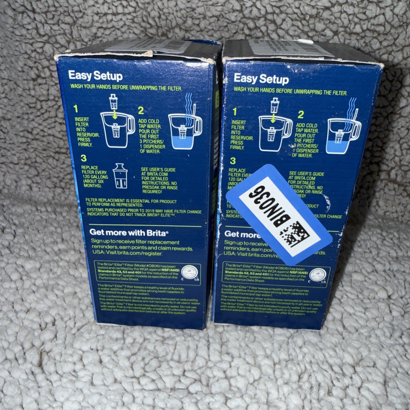 (lot Of 2) Brita Elite Replacement Water Filter for Pitchers & Dispensers