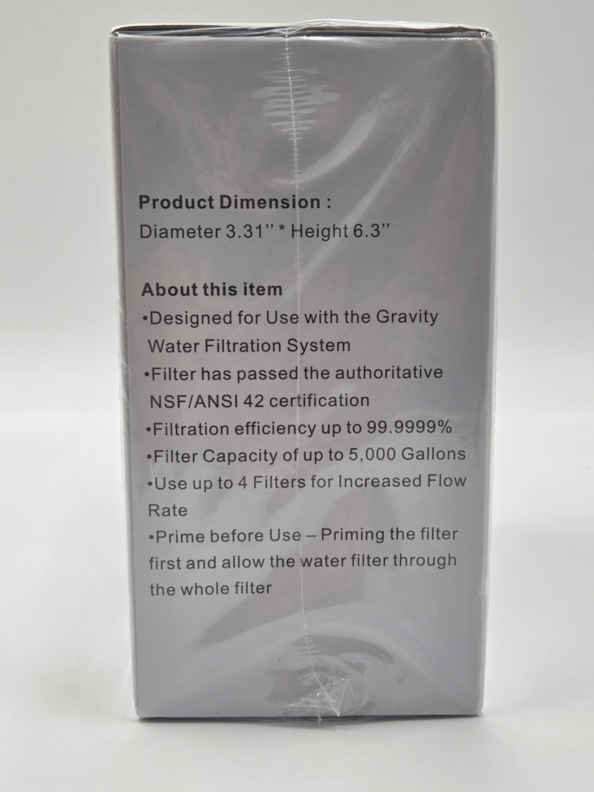 2387 Pro Water Filter for Alexapure Gravity System NSF Certified 2 Pack 5000 Gal