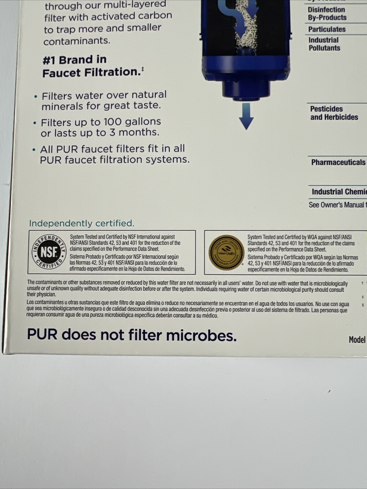 PUR Plus Faucet Filtration System Max Ion Filter Technology Champagne Finish C25