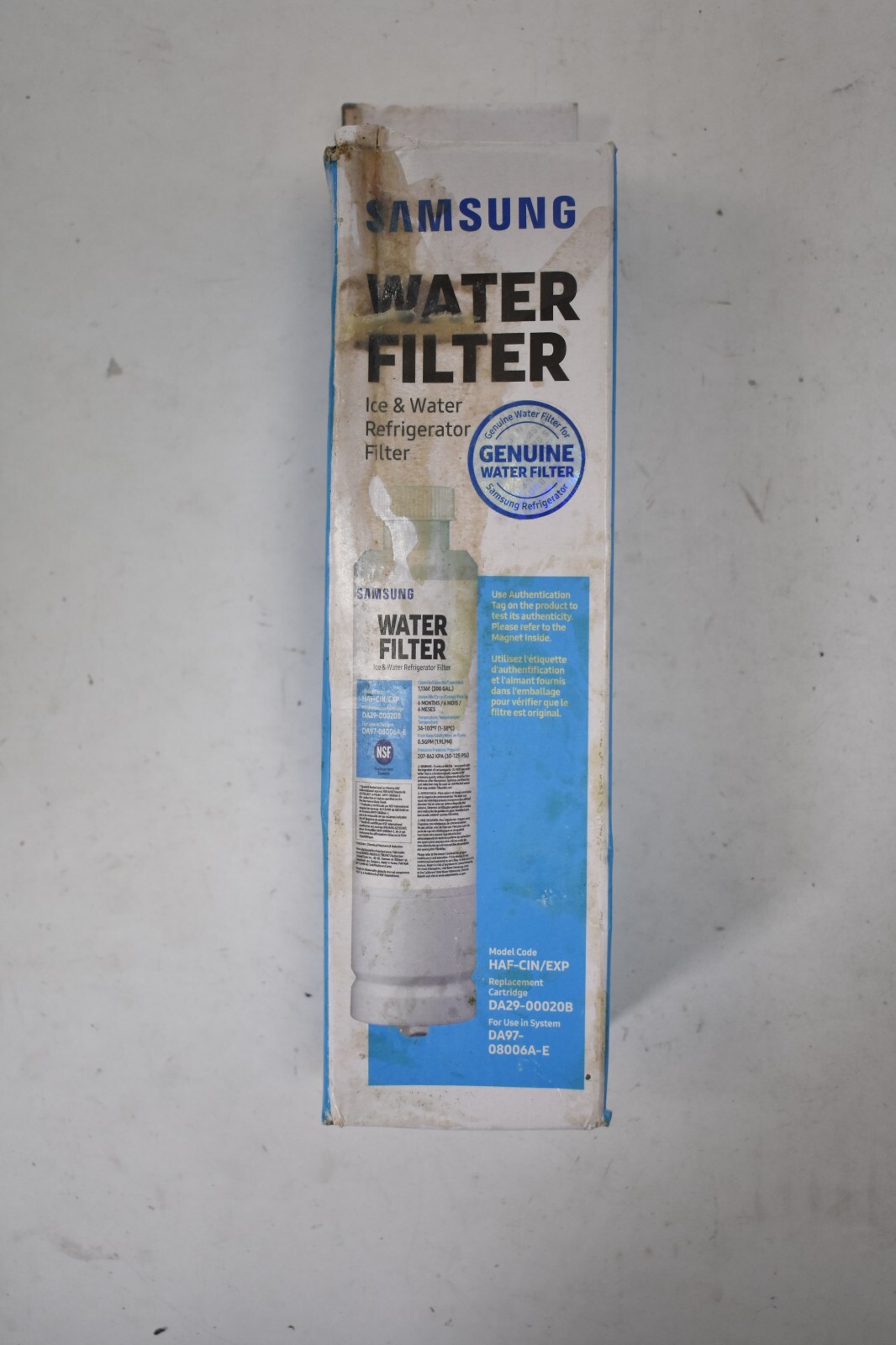 Lot of 2 Samsung Refrigerator Water Filter Cartridge Replacements HAF-CIN/EXP