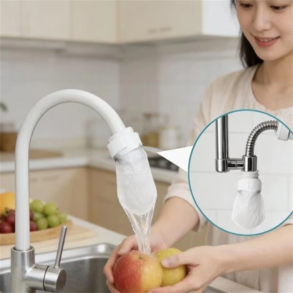 Faucet Filter Cotton Bag Tap Water Purifier Thickened with T-Strap for Sink
