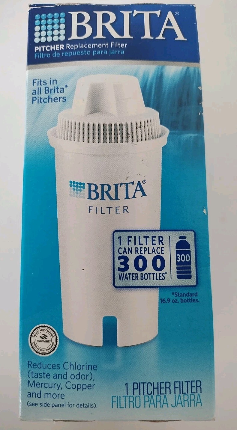 SEALED 2 Pack- Brita Water Replacement Filter 4 Pitchers 40gal Ea Reduce Metals