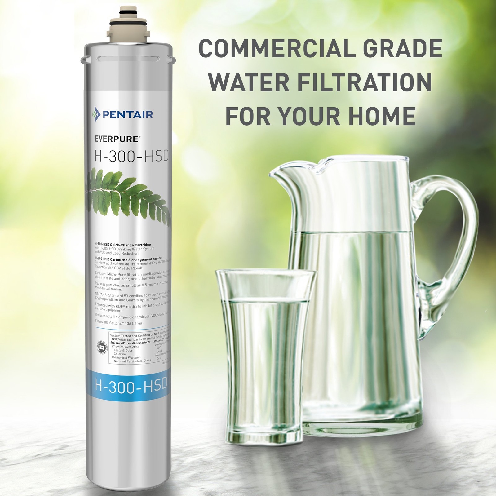 Everpure EV927075 H 300 HSD Water Filter Cartridge