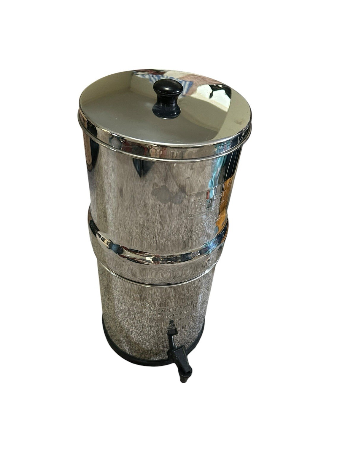 Big Berkey Water Filter System 2.25 Gallon 1 Filter Stainless Steel 19.5″ USED