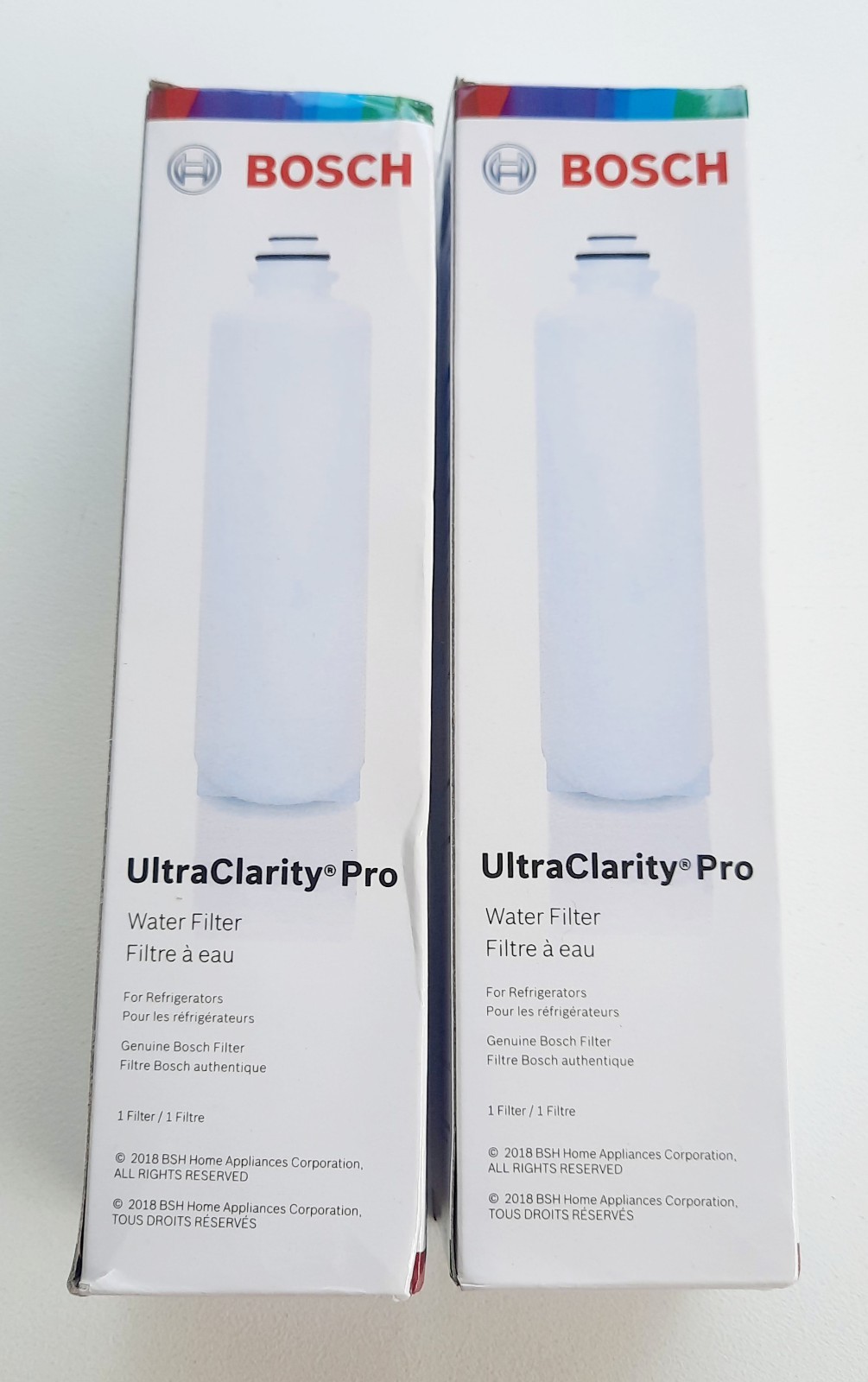 2 PACK Bosch Ultra Clarity Pro BORPLFTR50 Water Filter White #WFS200MF/WFS210MF
