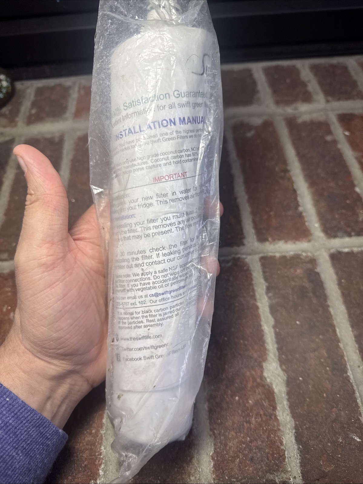 Aquarius LT600P Replacement Refrigerator Water Filter New & Sealed 5231JA2006B
