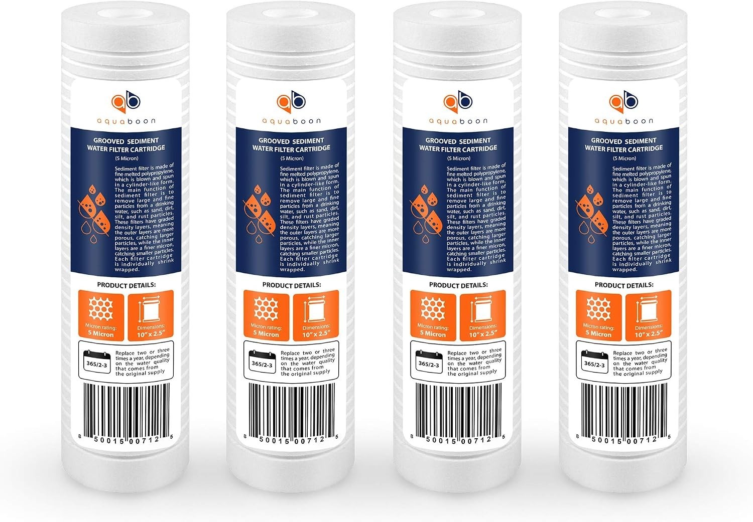 10×2.5 5 Micron Sediment Filter Cartridge in 4-Pack – Protect Your Water Quality
