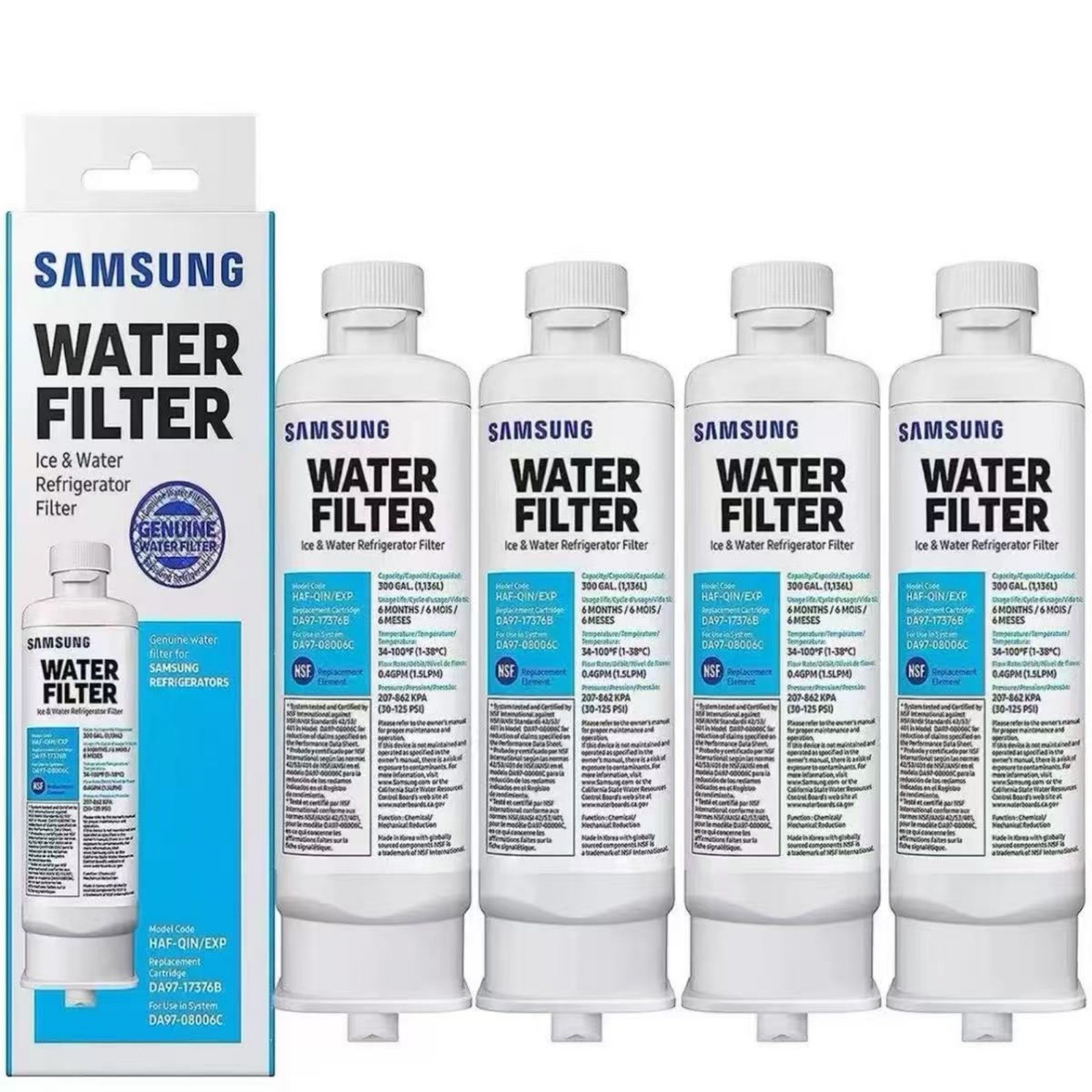 DA29-00020B HAF-CIN/EXP Samsung Fridge Water Filter Replacement Genuine 2-4 PCS