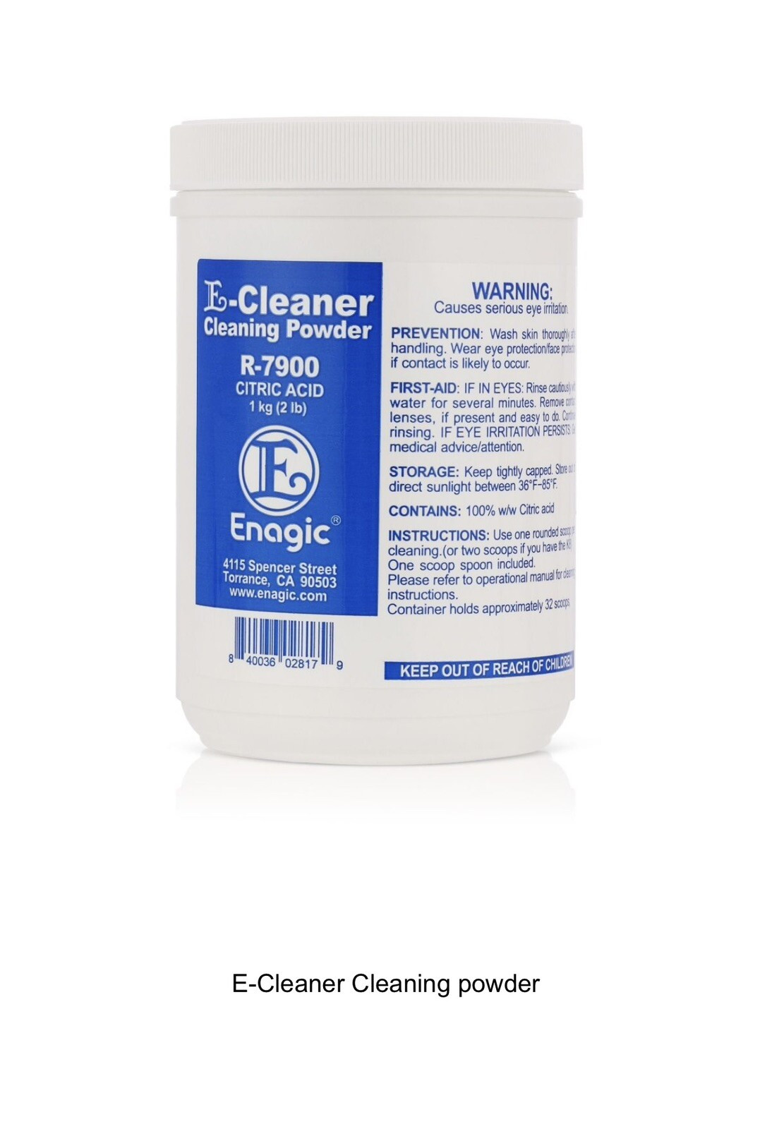 Original Enagic-Cleaner Cleaning Powder KANGEN Alkaline Water LEVELUK 2LB 1KG