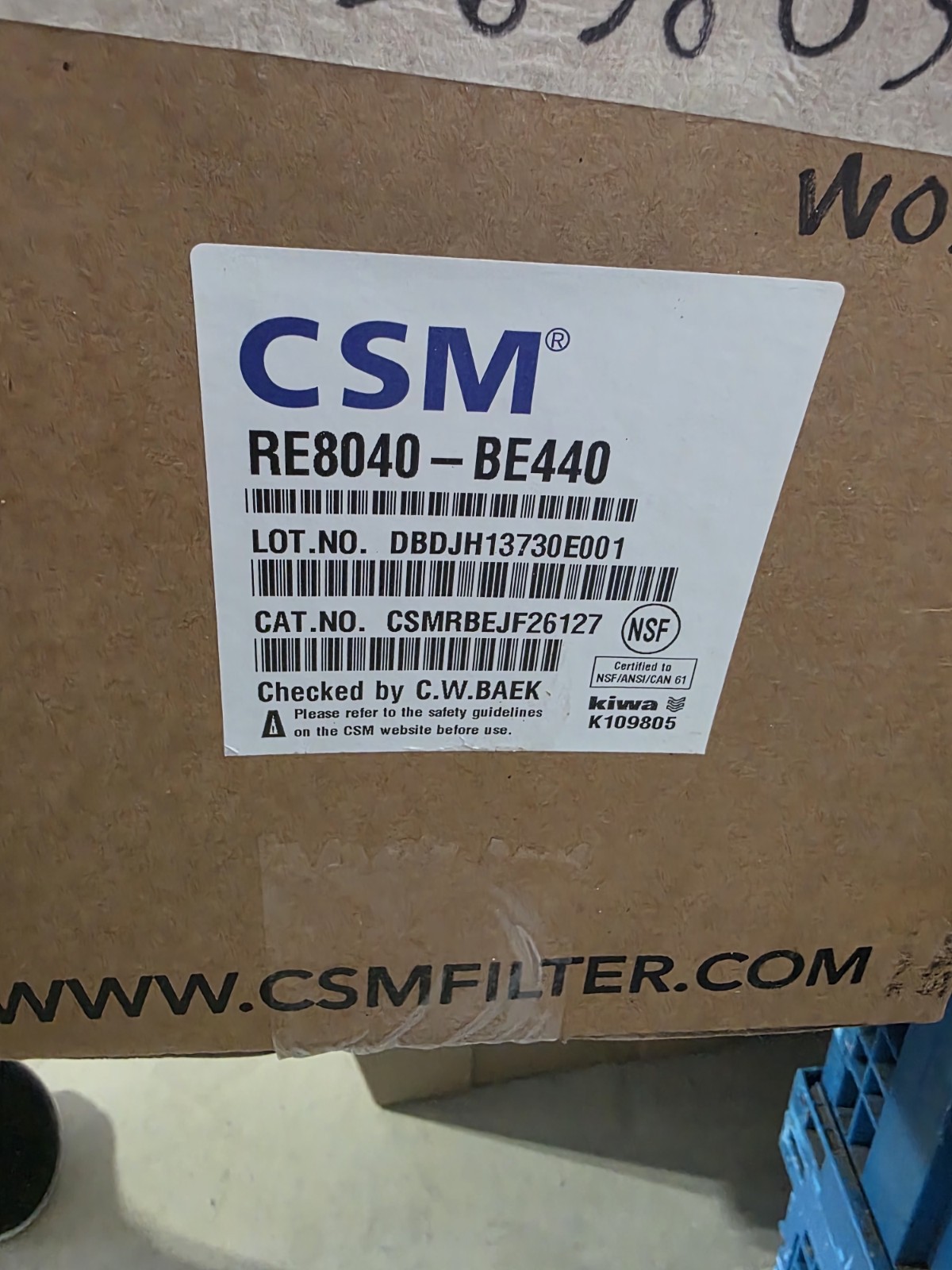 CSM RE8040-BLN – 8″ x 40″; 12,000 GPD BW-LE Low Energy Replacement Reverse Osmos