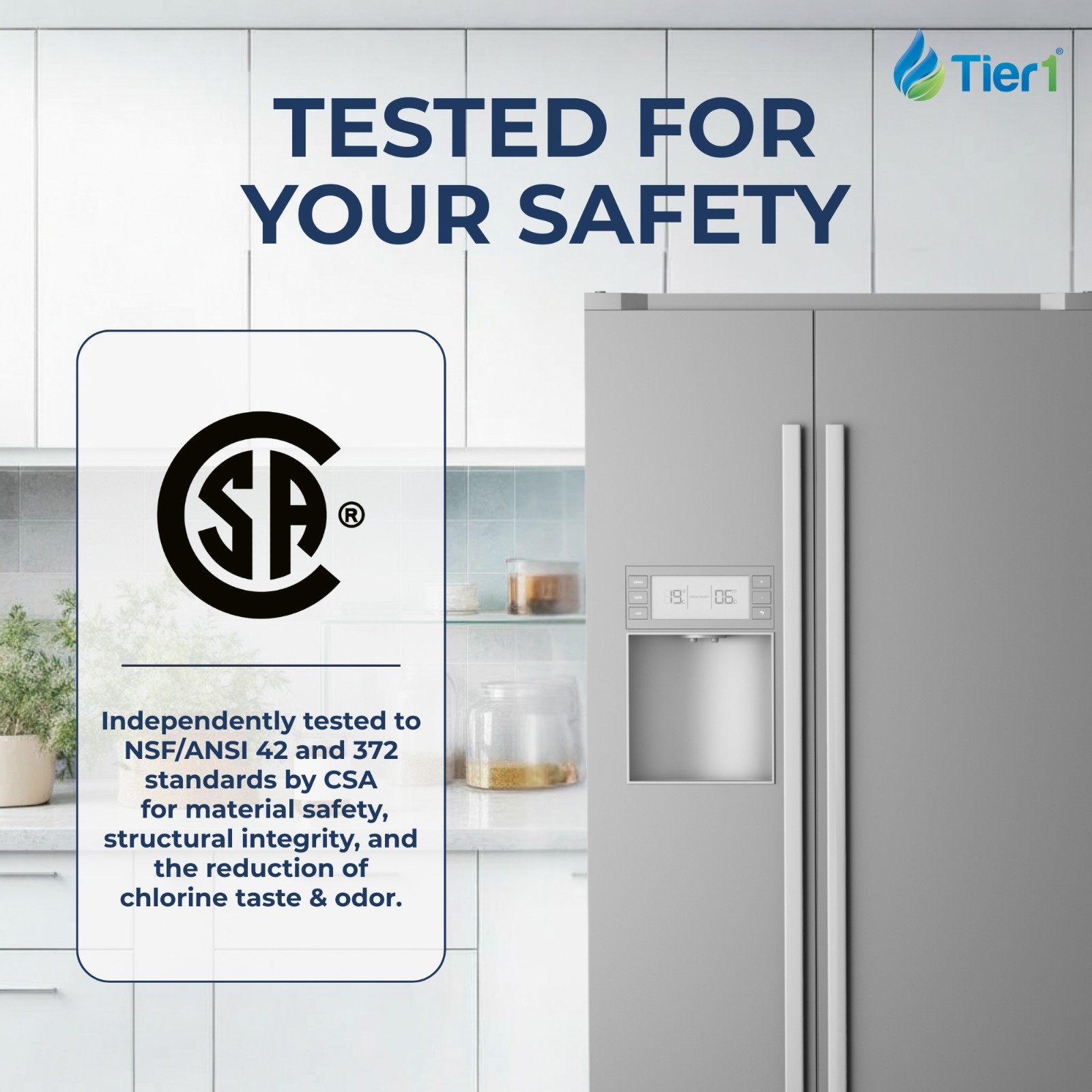 Fits LG LT700P & LT120F Comparable Refrigerator Water & Air Filter Comb