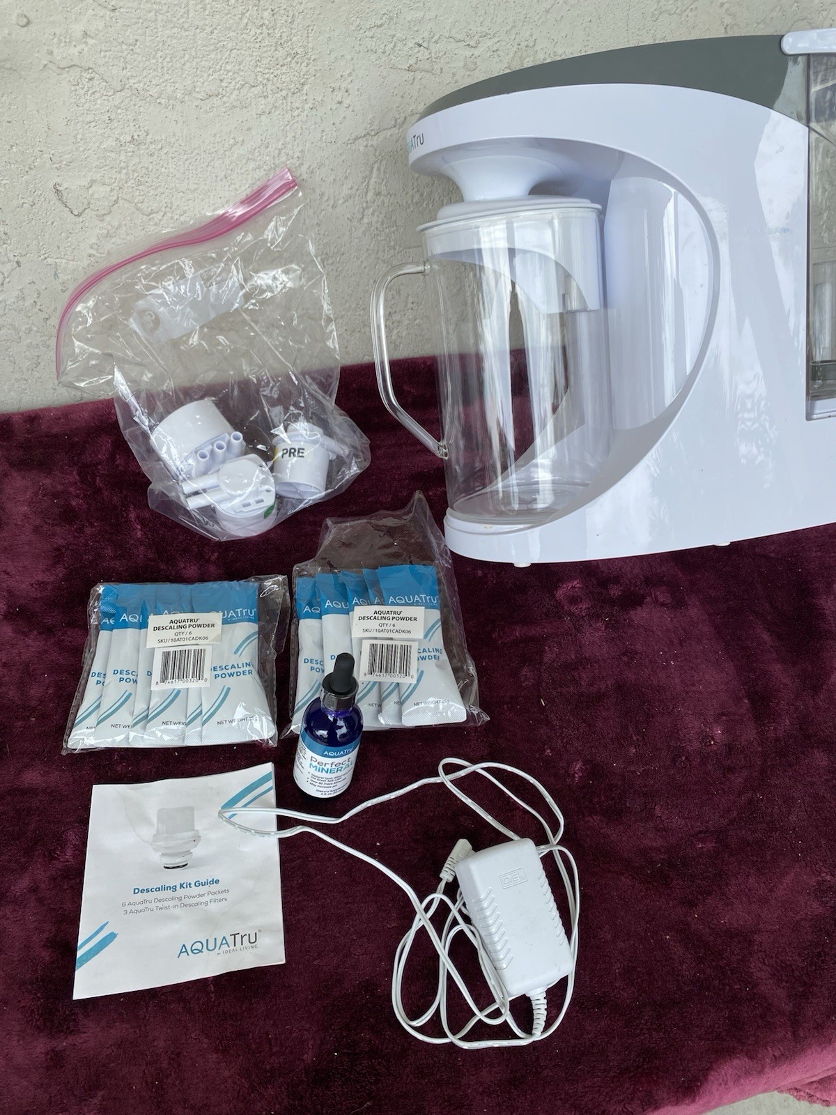 AQUATRU Carafe Countertop 4-Stage Reverse Osmosis Water Purifier System AT100