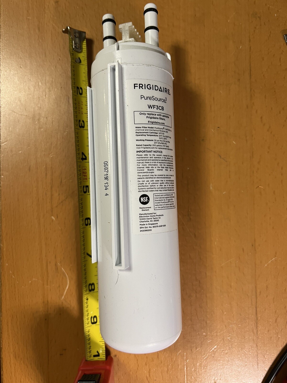 Frigidaire WF3CB Water Filter for Frigidaire Refrigerator – White