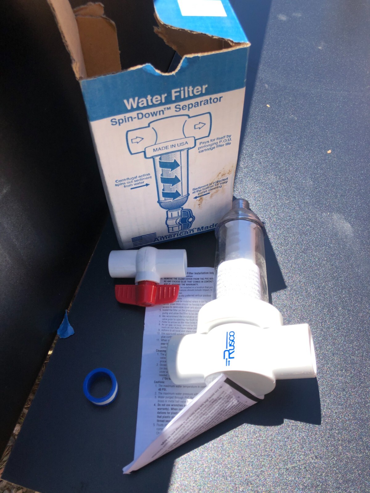 1-1/2″ Spin down Separator Sand/ Sediment Water Filter 50 Gpm