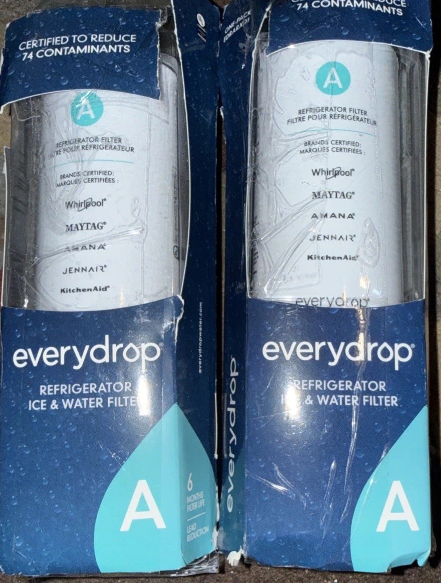 GENUINE EDRARXD1 Ice and Water Refrigerator Filter A Lot Of 2