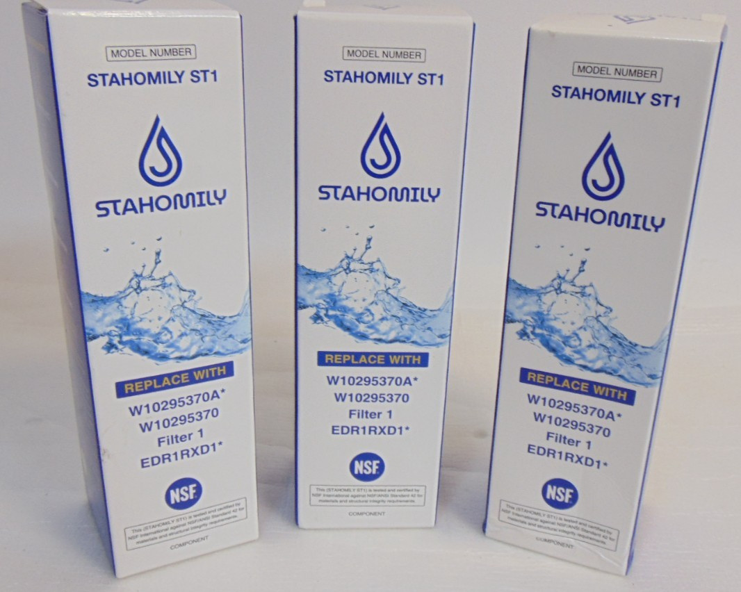 EDR1RXD1 W10295370A 3 Pack Water Fridge Filter 1 Stahomily ST1 Kenmore Maytag