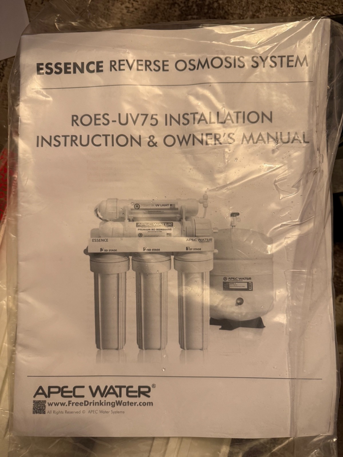APEC Water System ROES-UV75 Essence Series Top Tier Alkaline Mineral pH+ an…