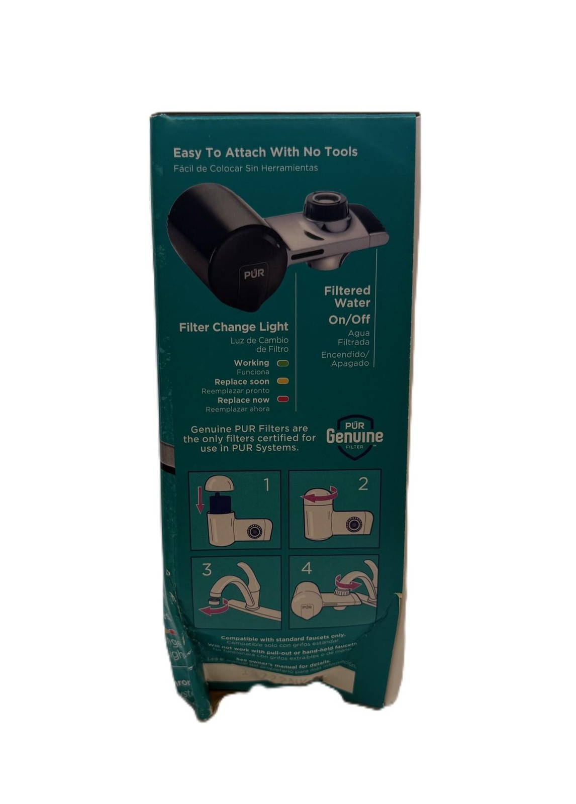PUR Faucet Water FilterSystem PFM200B Black & Chrome – Filters 70 Including Lead