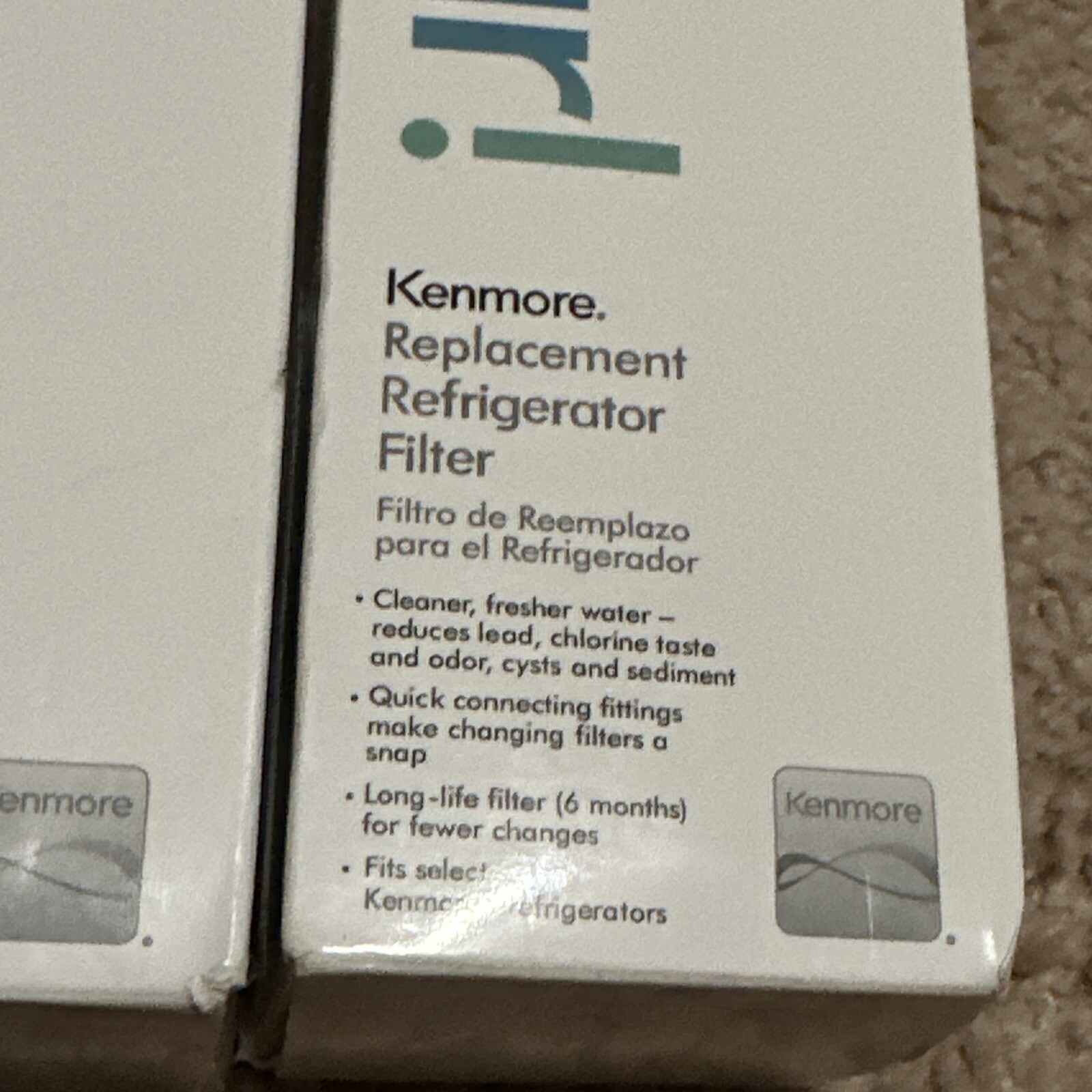 Lot of 2 Kenmore 46-9999 Refrigerator Replacement Filters T24