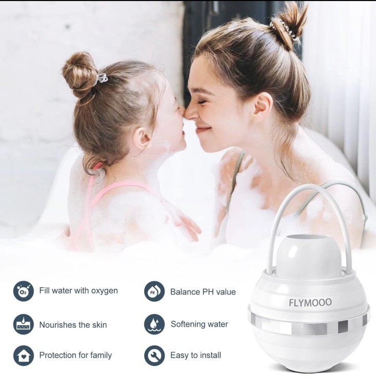 FLYMOOO Bath Filter for Tub, Bathtub Faucet Water Filter with 8 Stages 2,500…