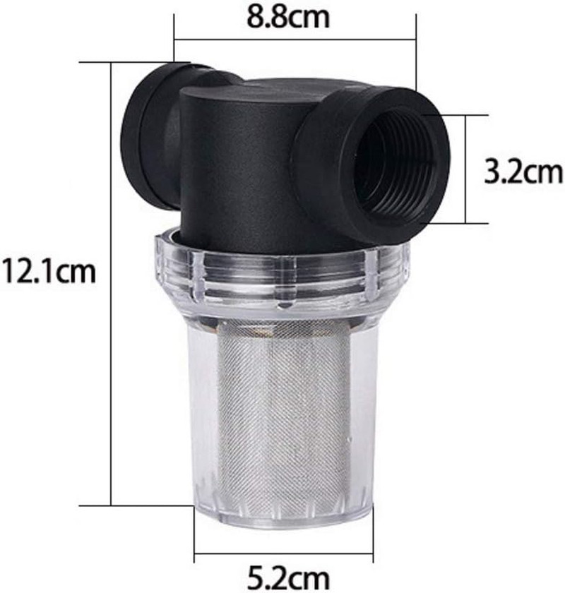 1Pcs Garden Pond 1 Inch Inline Mesh Strainer Water Pump Filter Irrigation High F