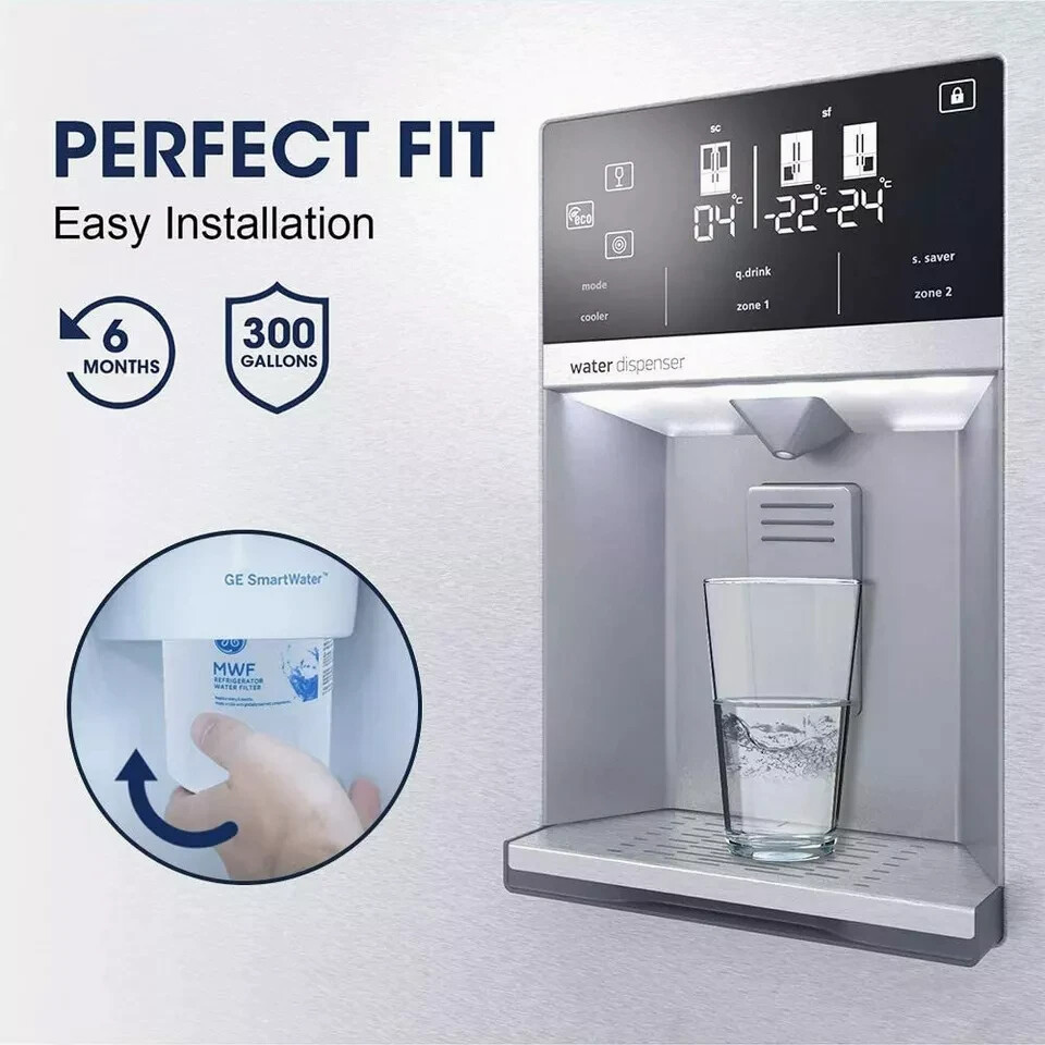 1 PACK Genuine NEW GE MWF GWF 46-9991 MWFP Smartwater Fridge Water Filter
