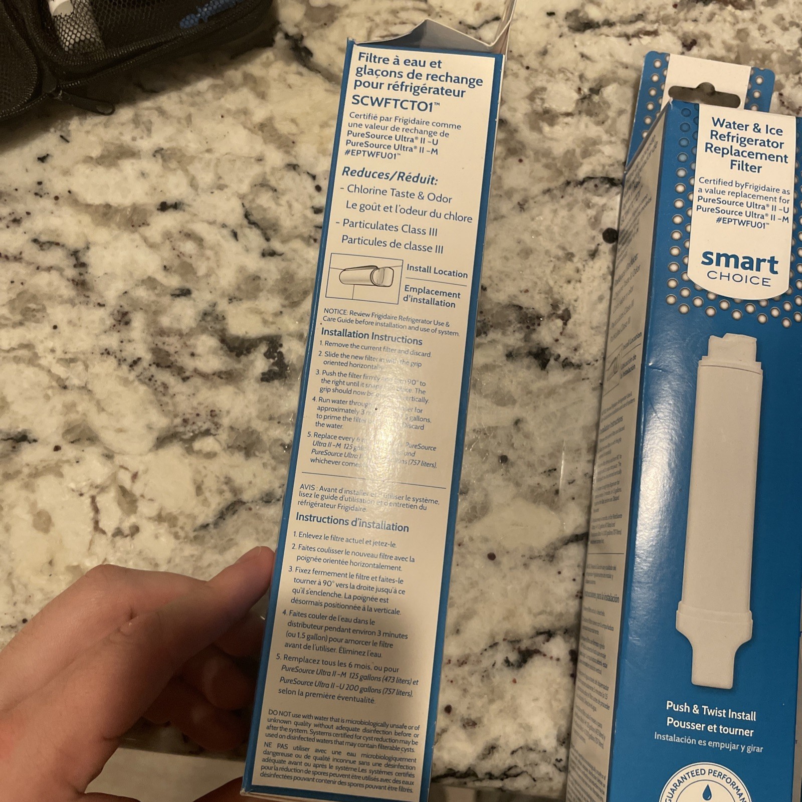 Smart Choice SCWFTCTO1 Replacement for Eptwfu01 Refrigerator Water Filter 3 Pack