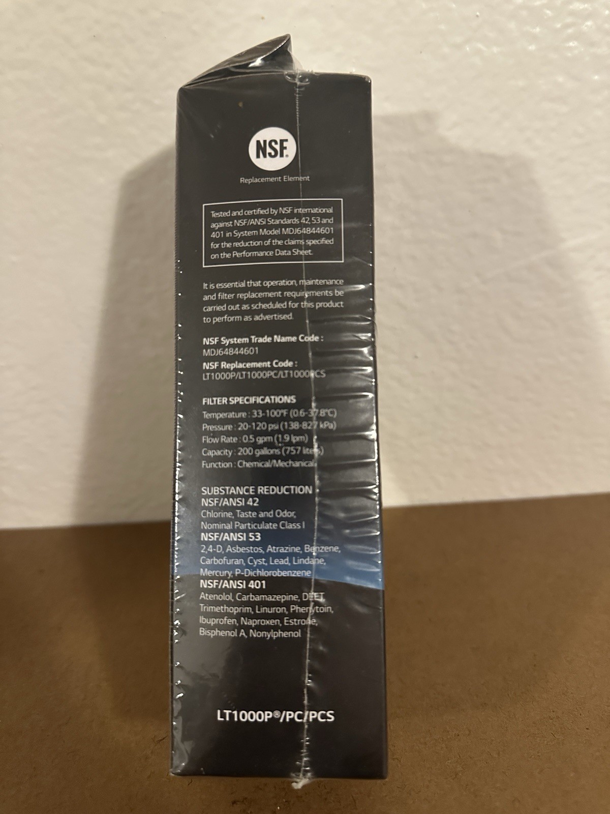 LG LT1000P Fridge Replacement Refrigerator Water Filter ADQ747935 OEM Genuine