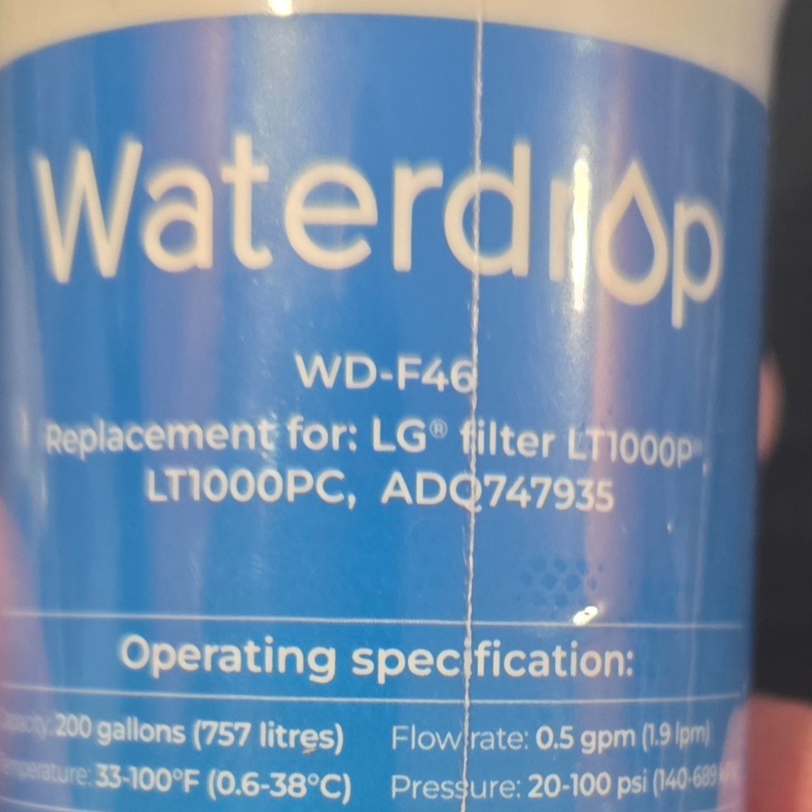 LOT of 4 WATERDROP FILTERS WD-F46