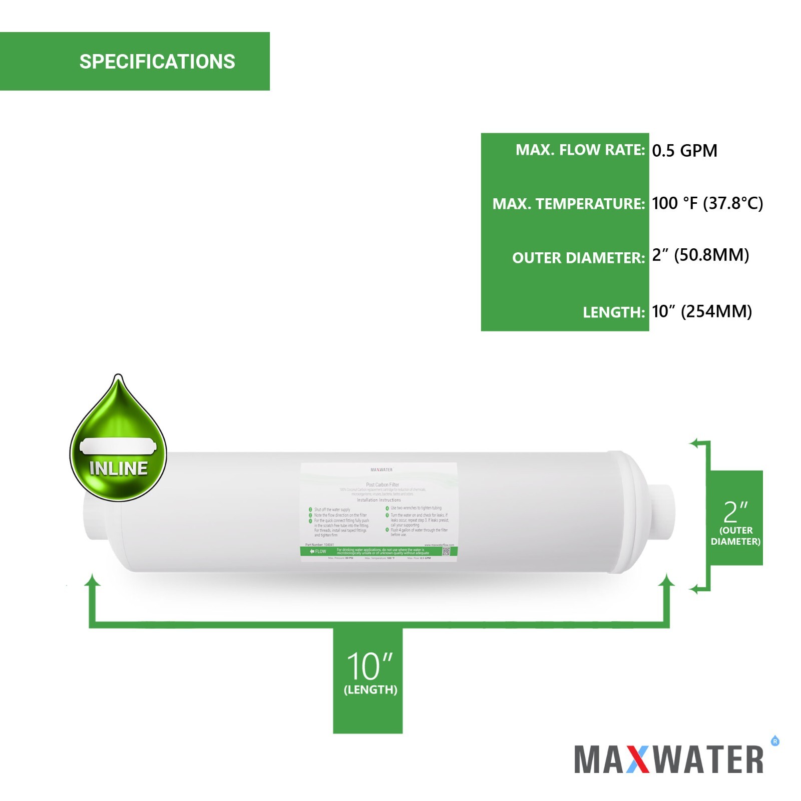 10 pk-Female-Threaded-Inline-Coconut-Carbon-Water-Post-Filter-Reverse-Osmosis-10