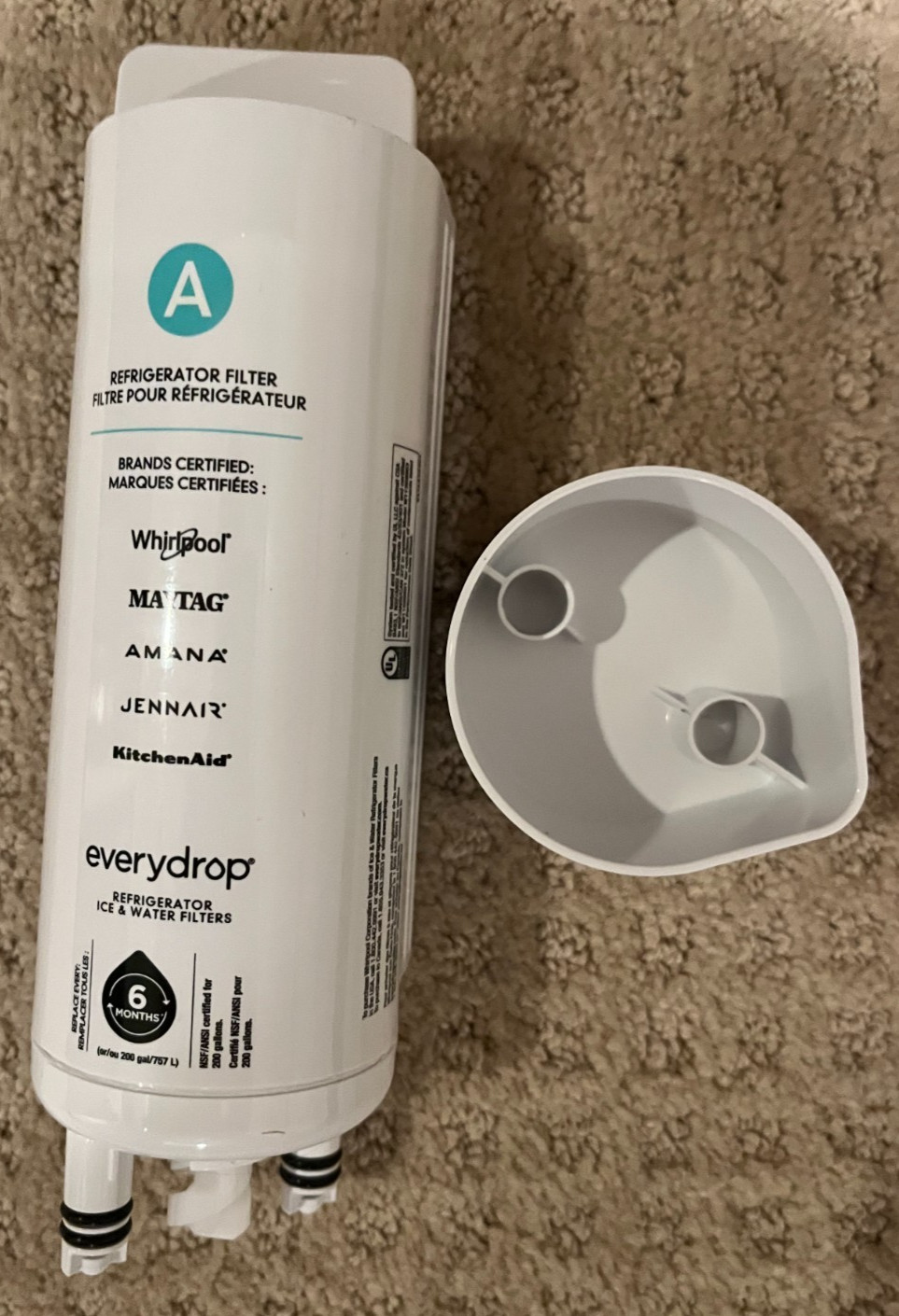 Refrigerator Water Filter everydrop edrarxd1/edrarxd1b New – No Box, Never Used