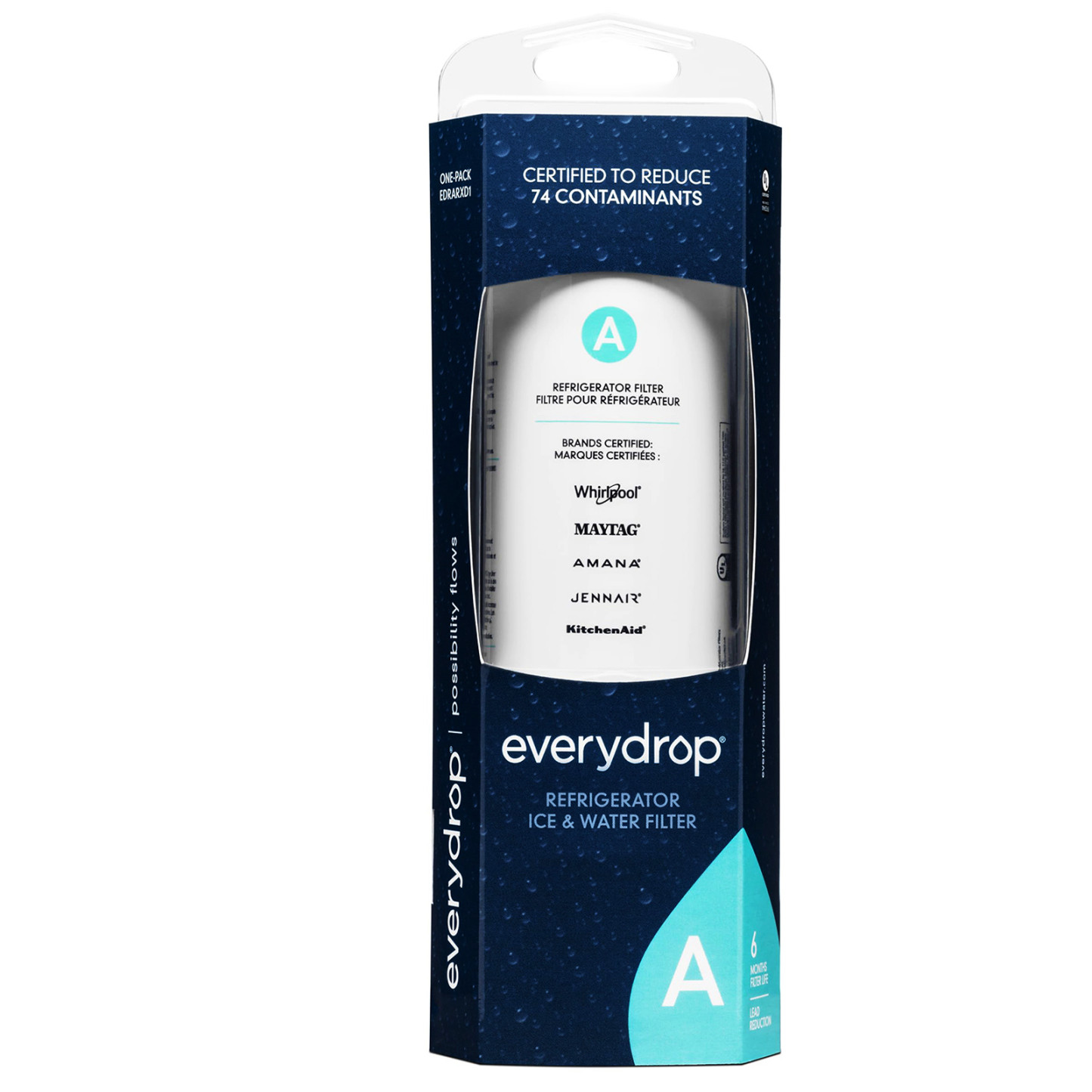 EveryDrop Filter A EDRARXD1 Refrigerator Ice & Water Filter Genuine OEM NEW