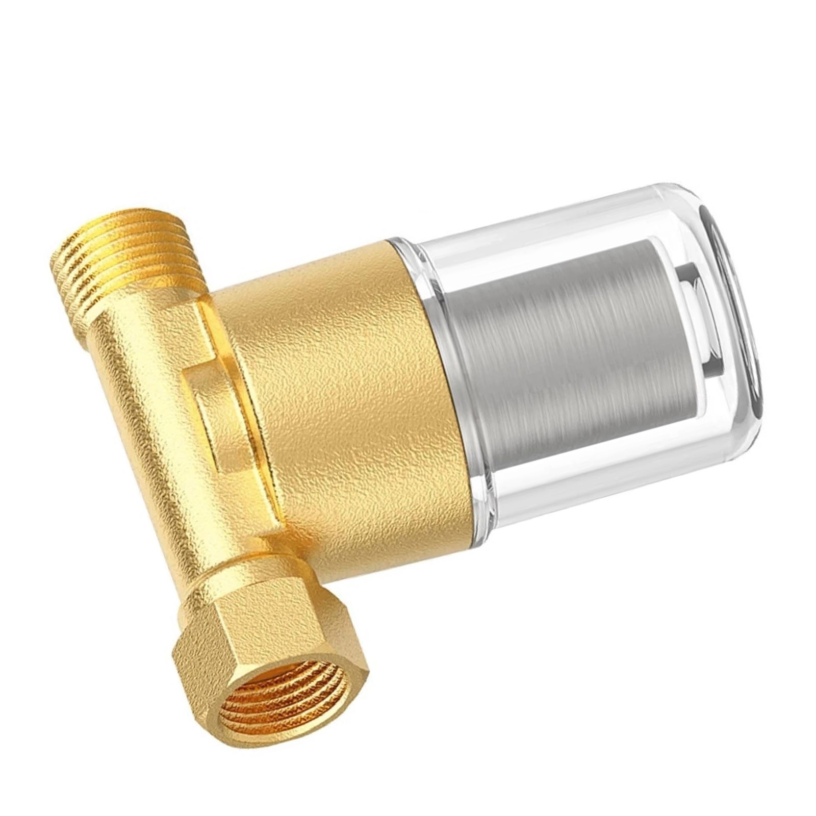 Brass Sediment Filter for Water Heater 40 Micron 1/2 Inch 3/4 Inch Brass Fitting