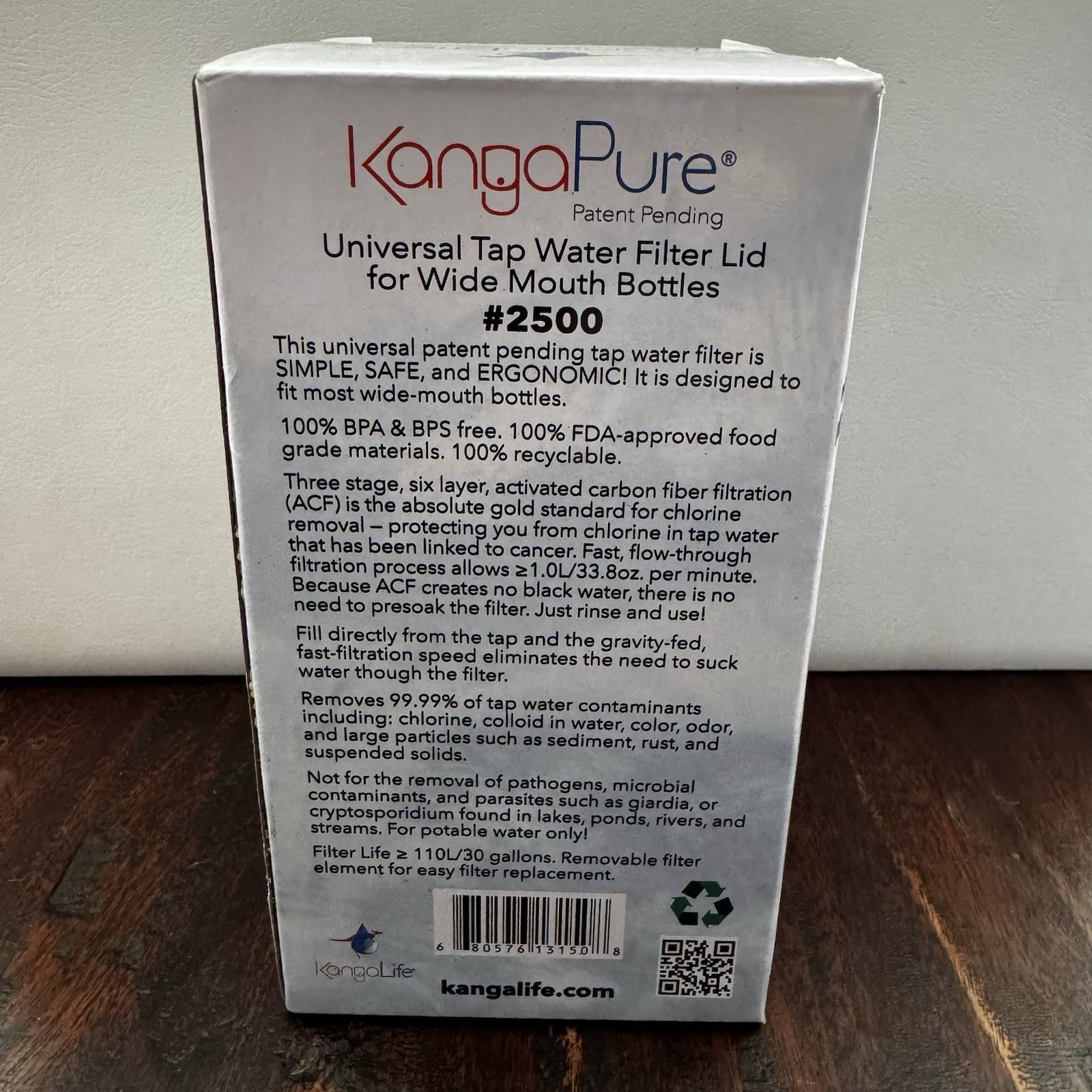 KangaPure Water Filter New 2500 Universal Water Filter System Survival