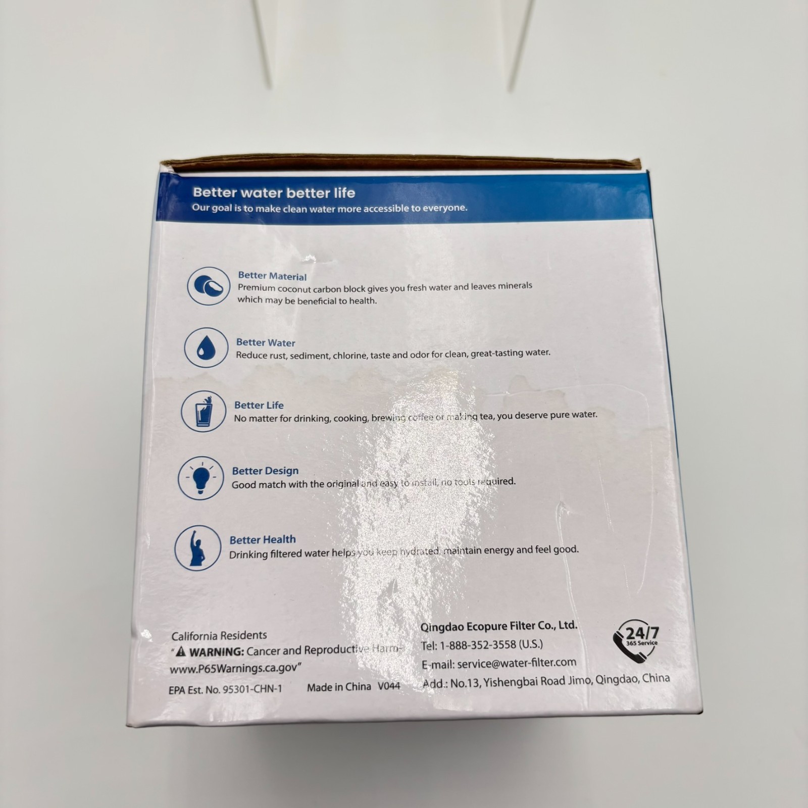 Aqua Crest AQK-CF06A 6 Pack Water Filter Replacement For Brita Pitchers BPA Free