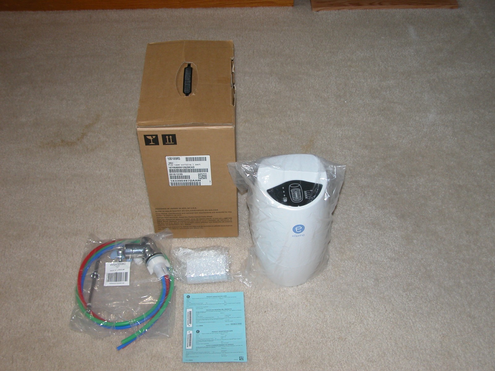Amway eSpring UV Water Purifier – Below Counter #100189 w/ Designer Faucet – NEW