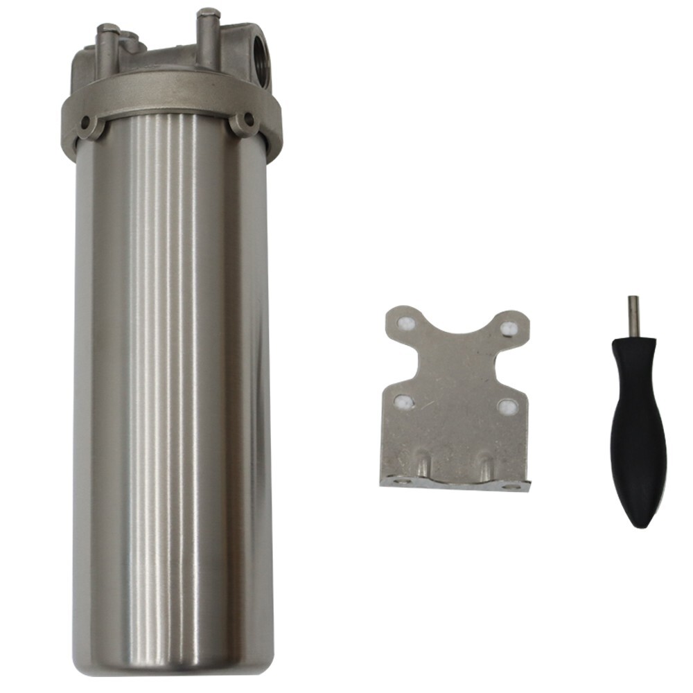 304 Stainless Steel Heavy Duty Water Filter Housing for 10″L cartridges 3/4″NPT