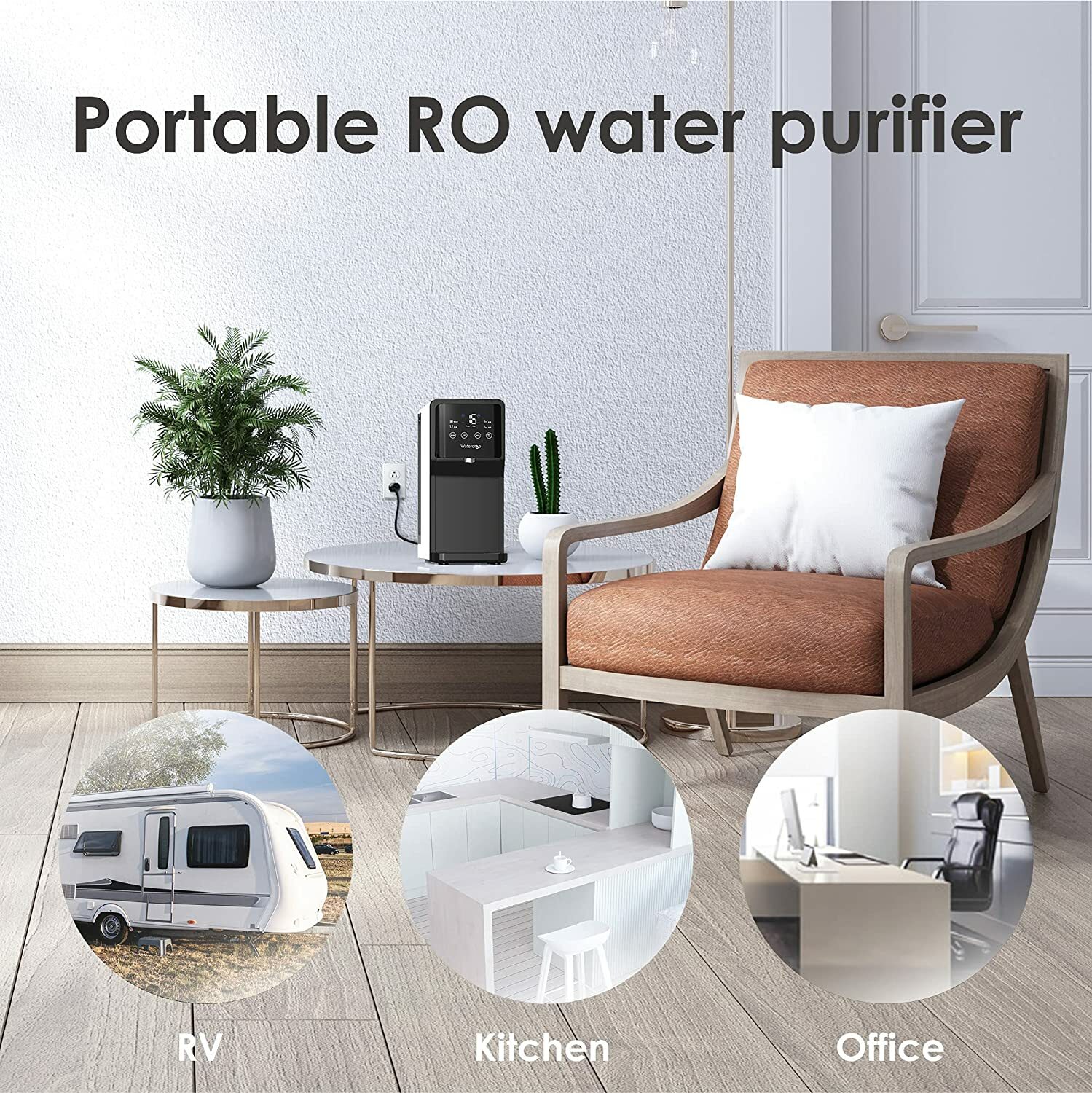 Waterdrop N1 Countertop Reverse Osmosis System 4 Stage31 Pure to Drain G2U