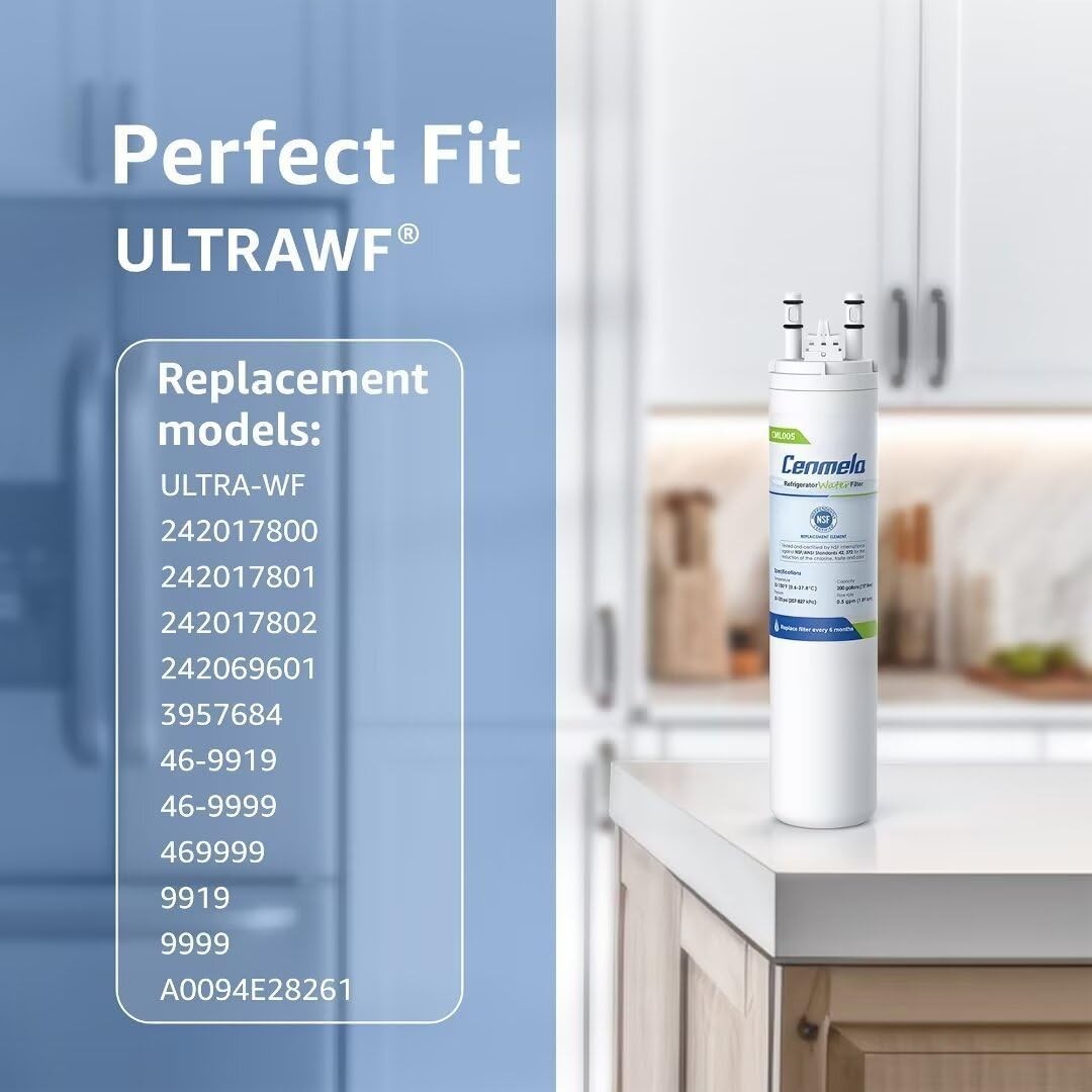 ULTRAWF Refrigerator Water Filter Replacement 3-Pack NSF Certified