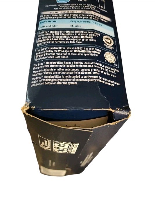 Brita Standard Replacement Filter 3 Pack Box 2 Months 40 Gallons