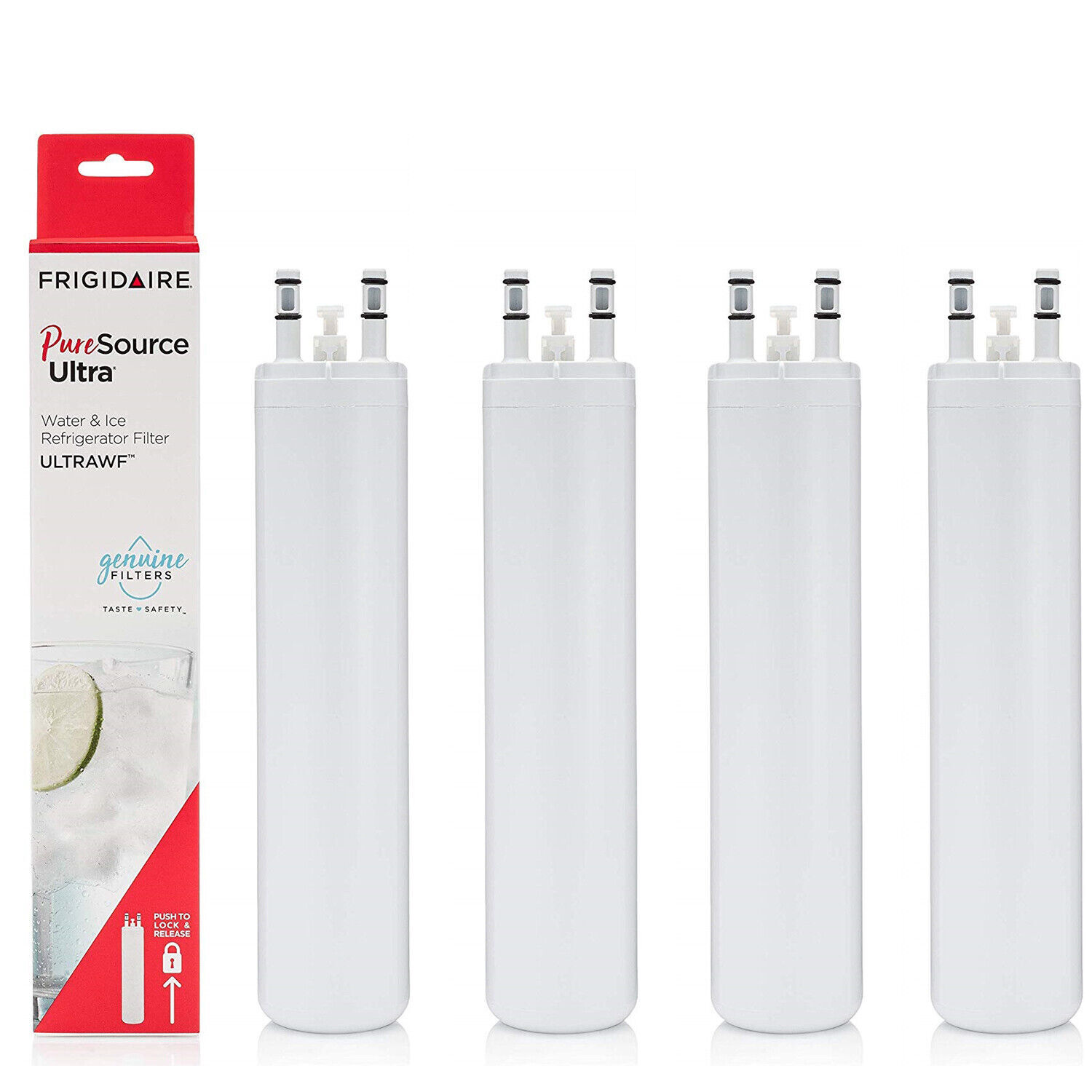 4 Pack Of Frigidaire ULTRAWF Pure Source Ultra Water Filter White NEW