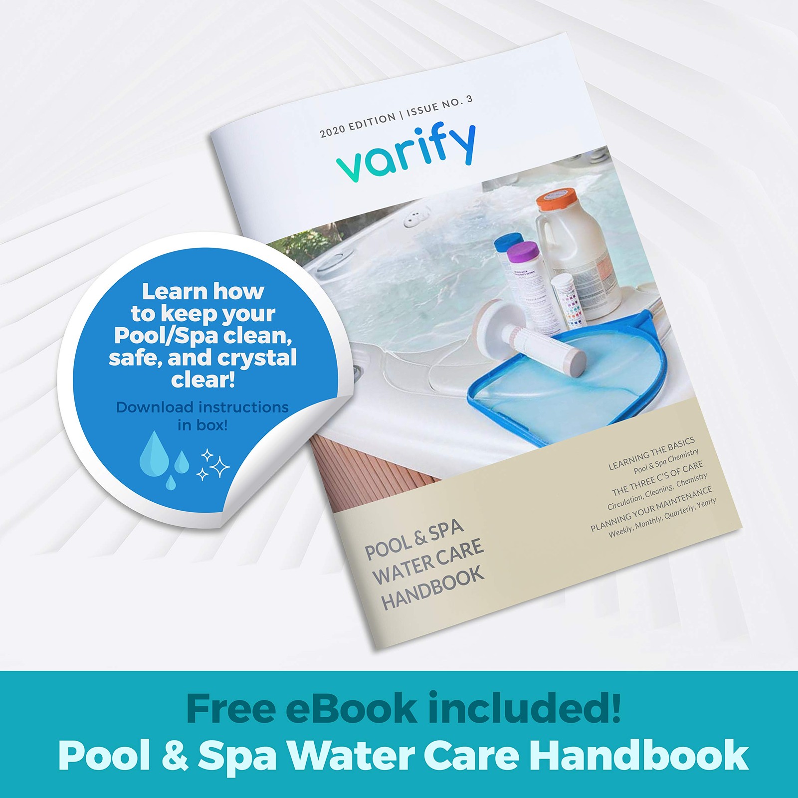 Varify 7 in 1 Pool and Spa Test Strips- Easy to Use Water Testing Kit for…