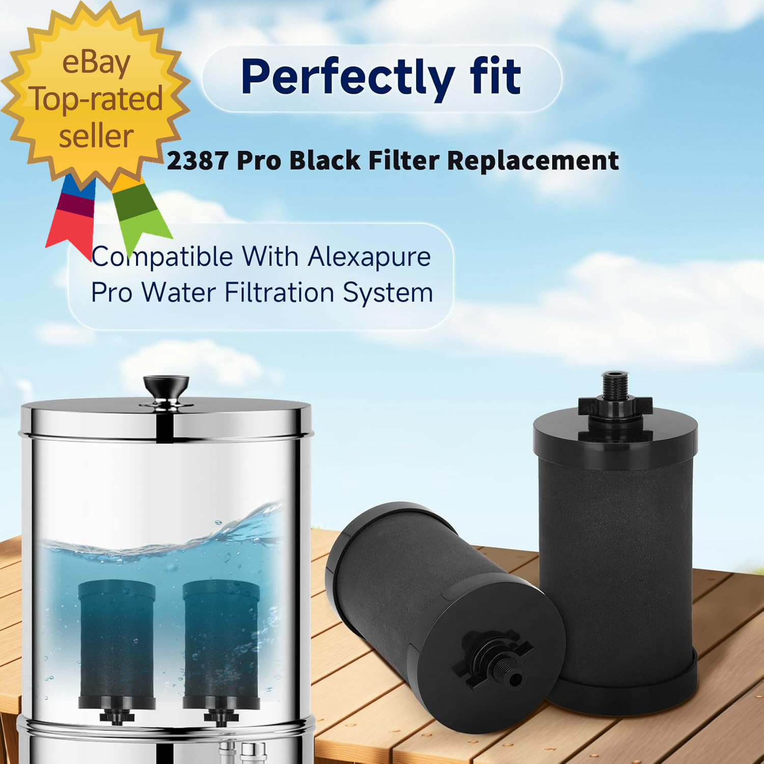 NSF/ANSI 42 Certified for Alexapure Water Filter Replacement 5,000 Gallon