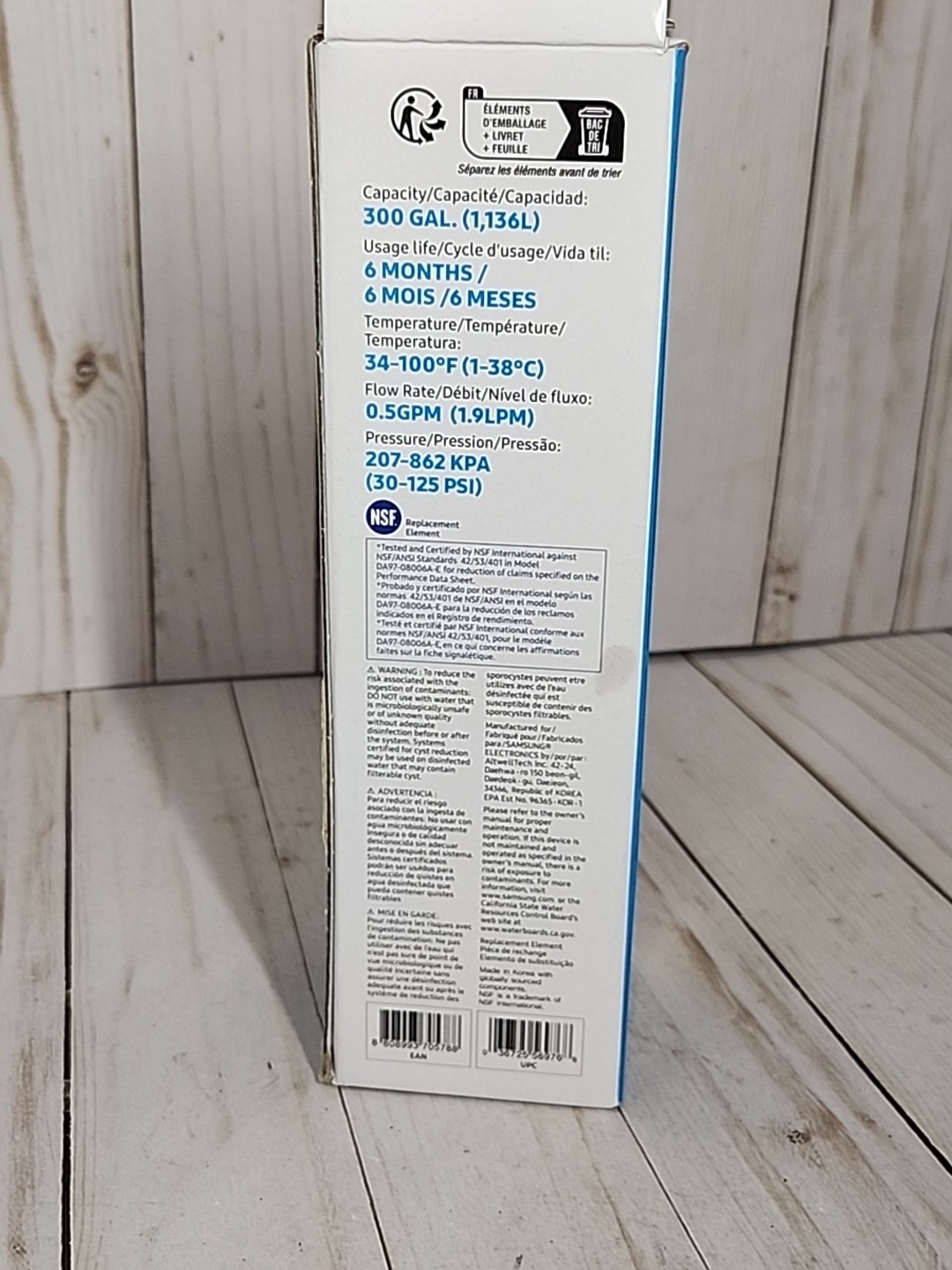 Samsung DA29-00020B HAF-CIN/EXP Refrigerator Ice Water Filter Da97-08006A-E
