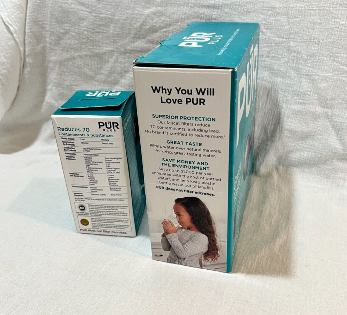PUR Plus Mineral Core Filter Faucet Filtration System Black extra filter