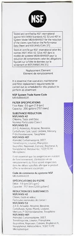 LG LT1000P – 6 Month / 200 Gallon Capacity Replacement Refrigerator Water Filter