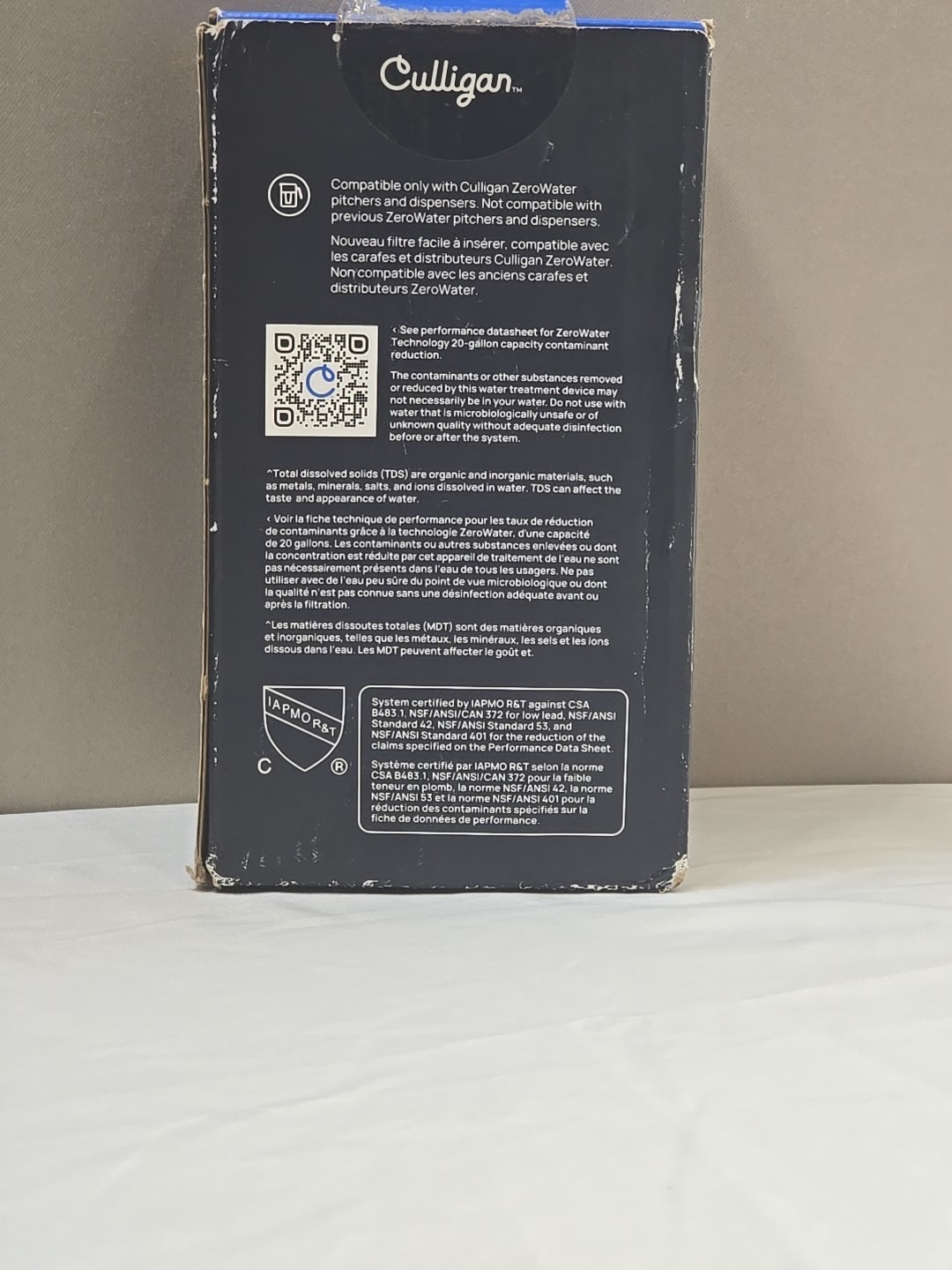 Culligan Pitcher with ZeroWater Technology Sealed Box 1 pk Replacement Filter